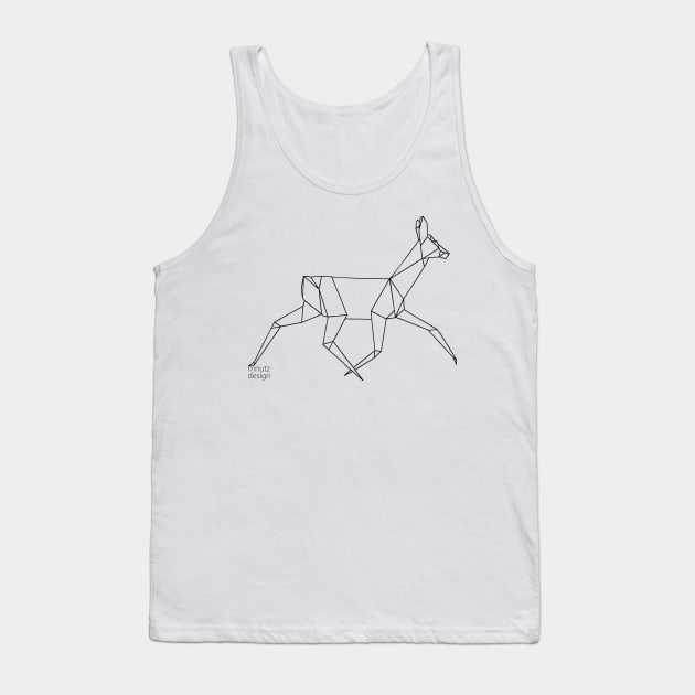 Origami Deer Tank Top by mnutz